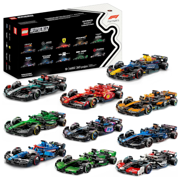 10-car Lego Speed Champions Ultimate Formula 1 Collector's Pack for $189