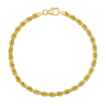 14kt Yellow Gold Rope Bracelet for $599.99