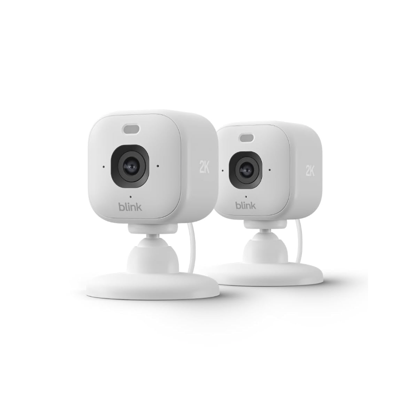 2-pack Blink Mini 2K+ security cameras for $28