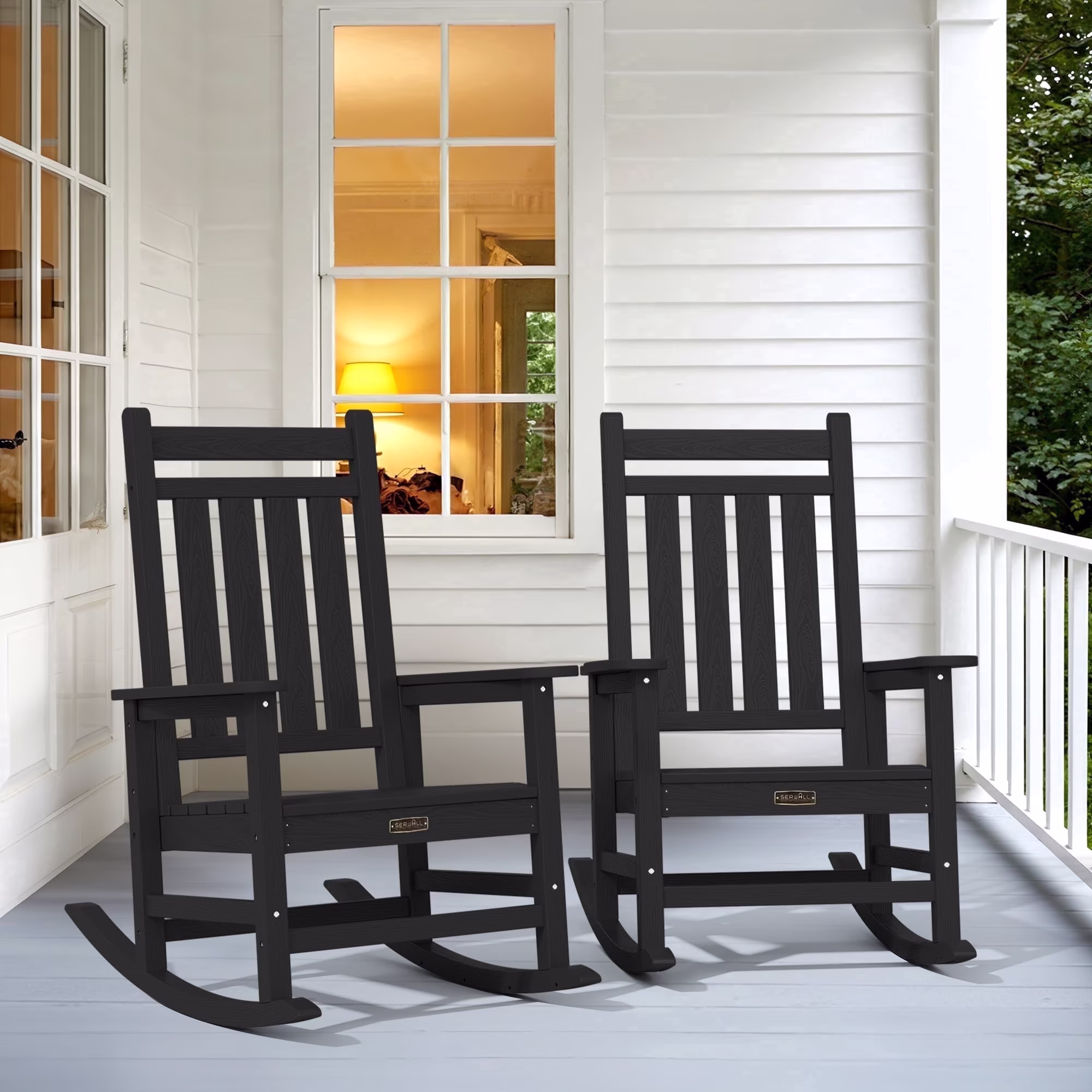 2-pack Serwall oversized outdoor rocking chair set from $161
