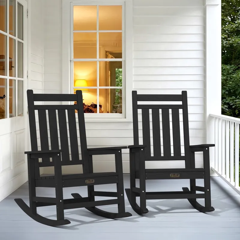 2-pack Serwall oversized outdoor rocking chair set from $161
