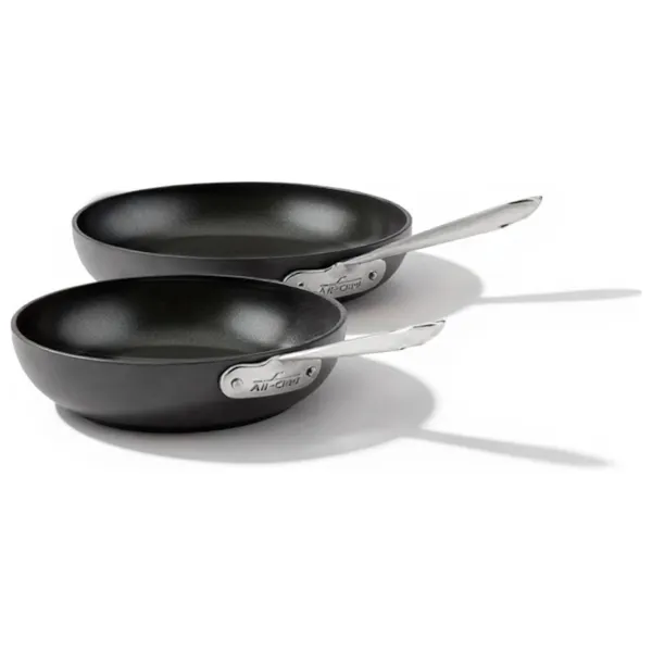 2-piece All-Clad HA1 induction-ready fry pan set for $70