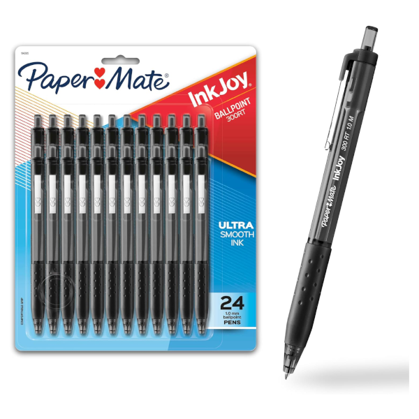 24-count Paper Mate InkJoy 300RT retractable ballpoint pens for $5