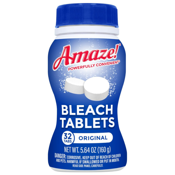32-count Amaze Ultra Concentrated Bleach Tablets original scent for $4