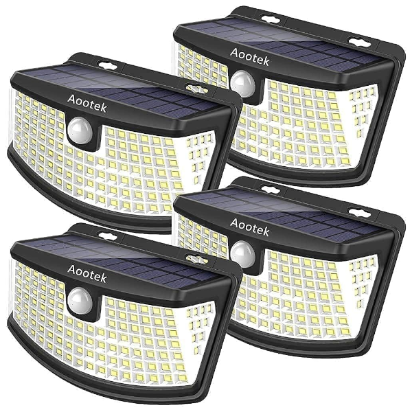 4-pack solar motion sensor LED lights for $17