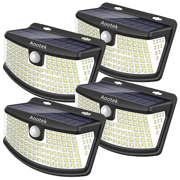 4-pack solar motion sensor LED lights for $17