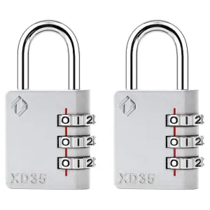2-pack Zarker XD35 3-digit padlock for $5