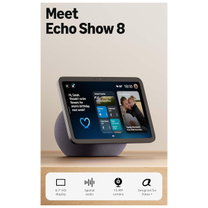 Amazon Echo Show 8 (newest model) for $124