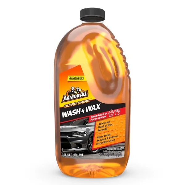 Armor All Ultra Shine car wash and wax, 64 ounces, for $5