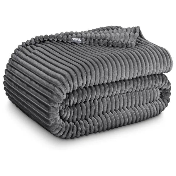 Bare Home microplush fleece blanket, twin/twin XL, for $16