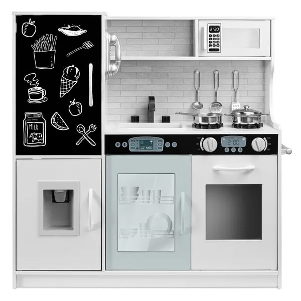 Best Choice Products pretend play kitchen wooden toy set for $95