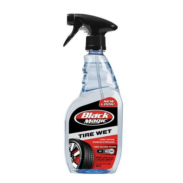 Black Magic Tire Wet 23-oz. tire shine for $5