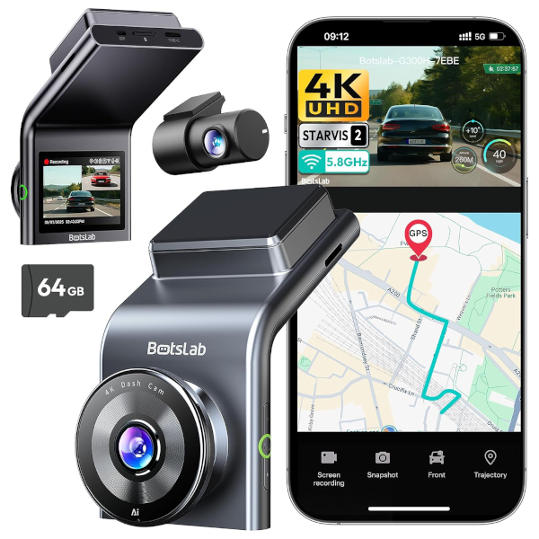 Botslab G300H Plus 4K Starvis 2 dual dash cam for $90