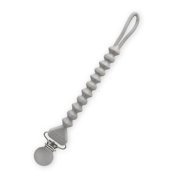 Carter's Child of Mine baby unisex silicone pacifier clip for under $2