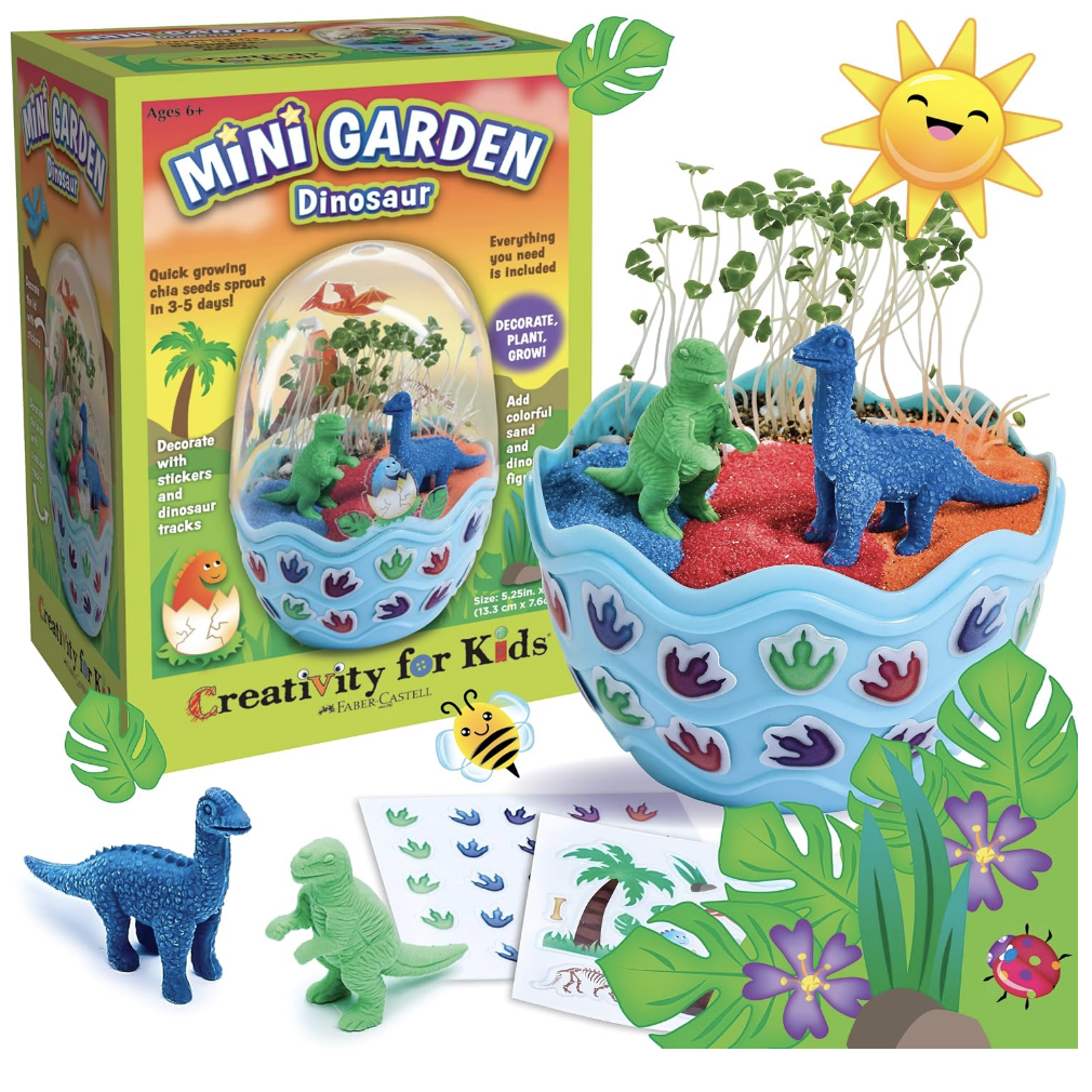Creativity for Kids dinosaur mini garden terrarium kit for $5