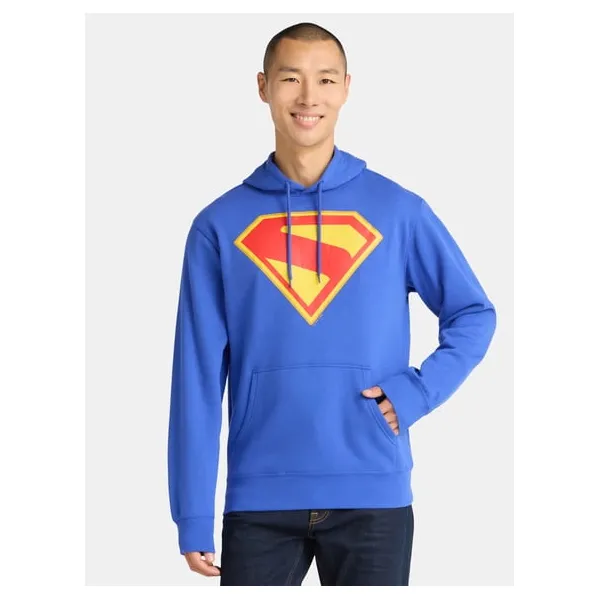 DC Comics Superman men's Shield graphic hoodie for $11