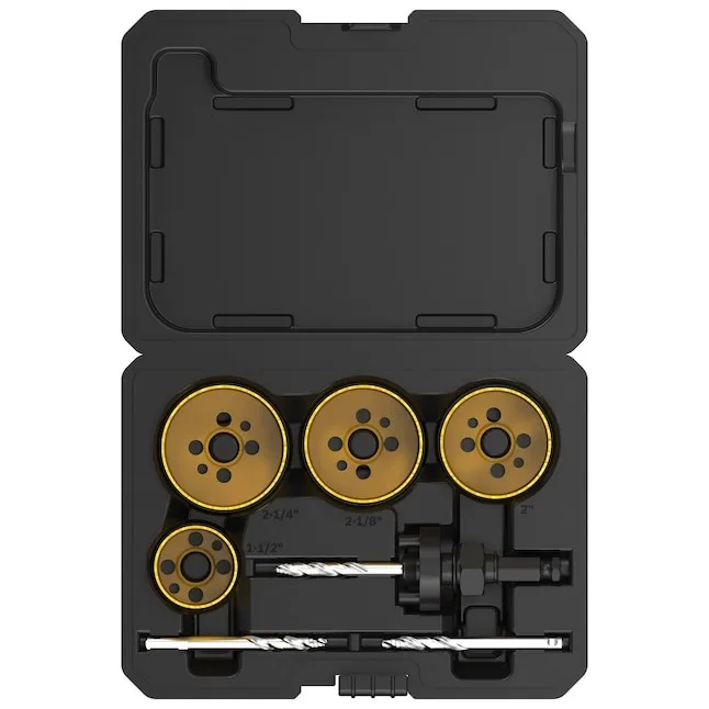 Dewalt 8-piece bi-metal hole saw kit with hard case for $30