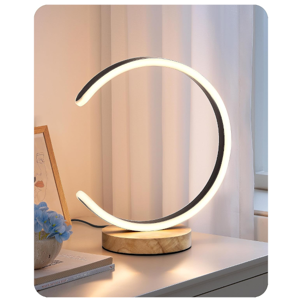 Edishine C-shaped LED table lamp for $18