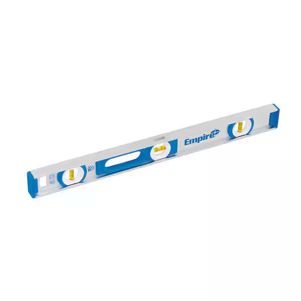 Empire 24-in. aluminum I-Beam level with 12-in box level set for $20