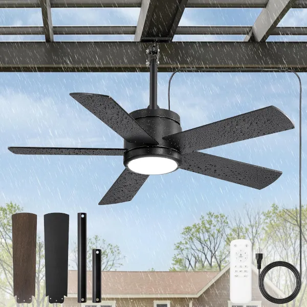 Fanbulous 42-inch outdoor ceiling fan with light and remote for $50