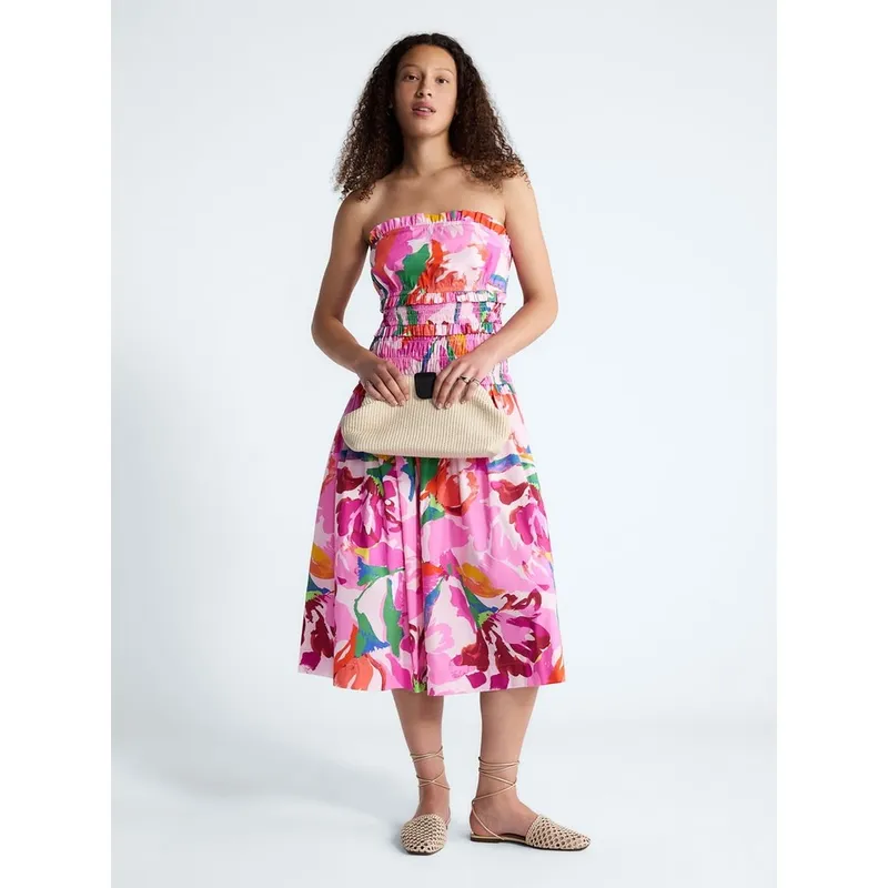 Free Assembly strapless cotton midi dress for $8