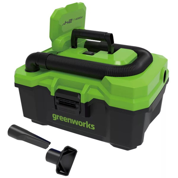 Greenworks Powerall 24V cordless brushless 3Gal wet/dry vac with battery and charger for $100