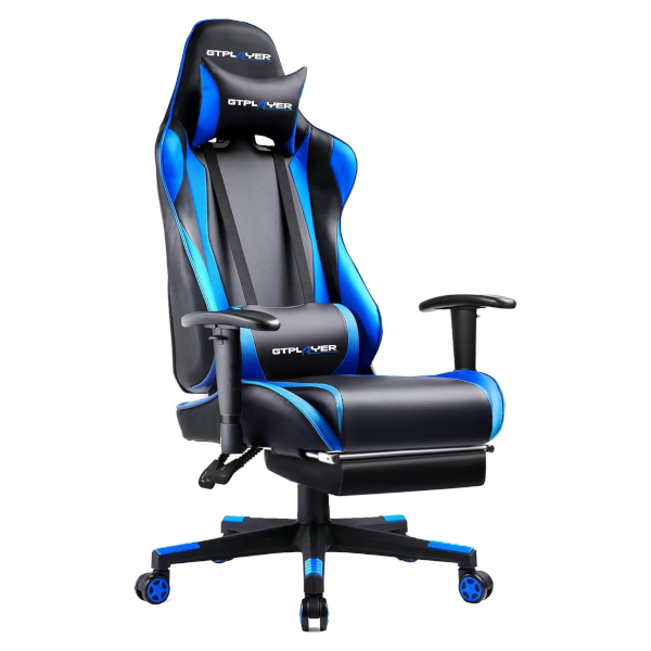 GTPlayer gaming chair with footrest for $70