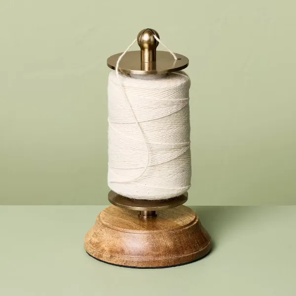 Hearth & Hand with Magnolia wood and brass finish twine holder for $19