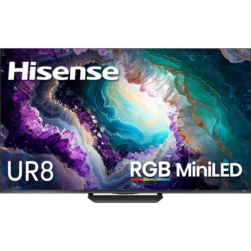 Hisense 65" UR8 RGB MiniLED 4K Google TV (2026) for $1,100