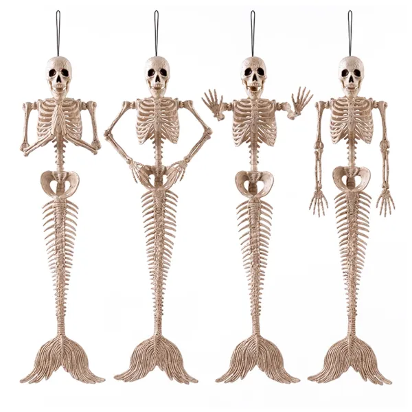 Joyfy 20-inch posable Halloween skeletons 4-pack for $16