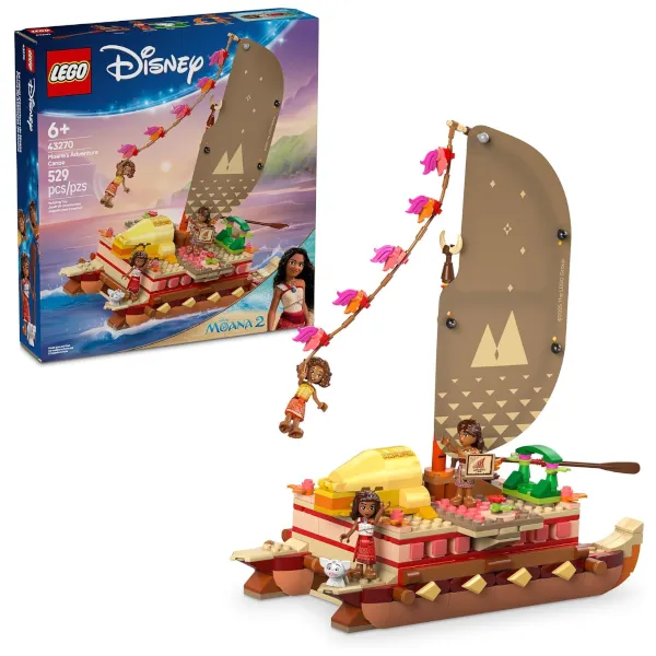 Lego Disney Moana's Adventure canoe building set for $27