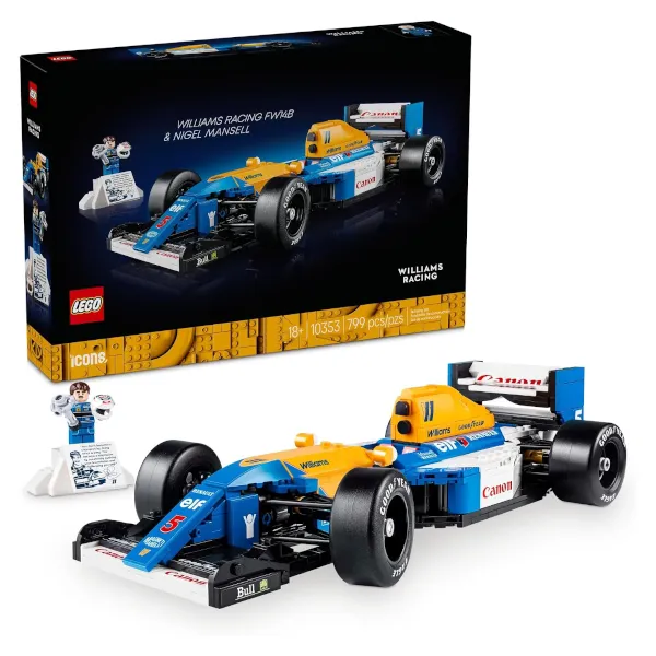 Lego Icons Williams Racing FW14B & Nigel Mansell F1 model car kit for $48