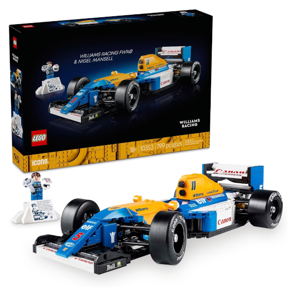 Lego Icons Williams Racing FW14B & Nigel Mansell F1 model car kit for $52