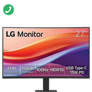 LG 27-inch FHD 100Hz Curved Monitor for $99.99