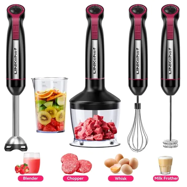 Linkchef 1,000W 20-speed 5-in-1 immersion blender for $27