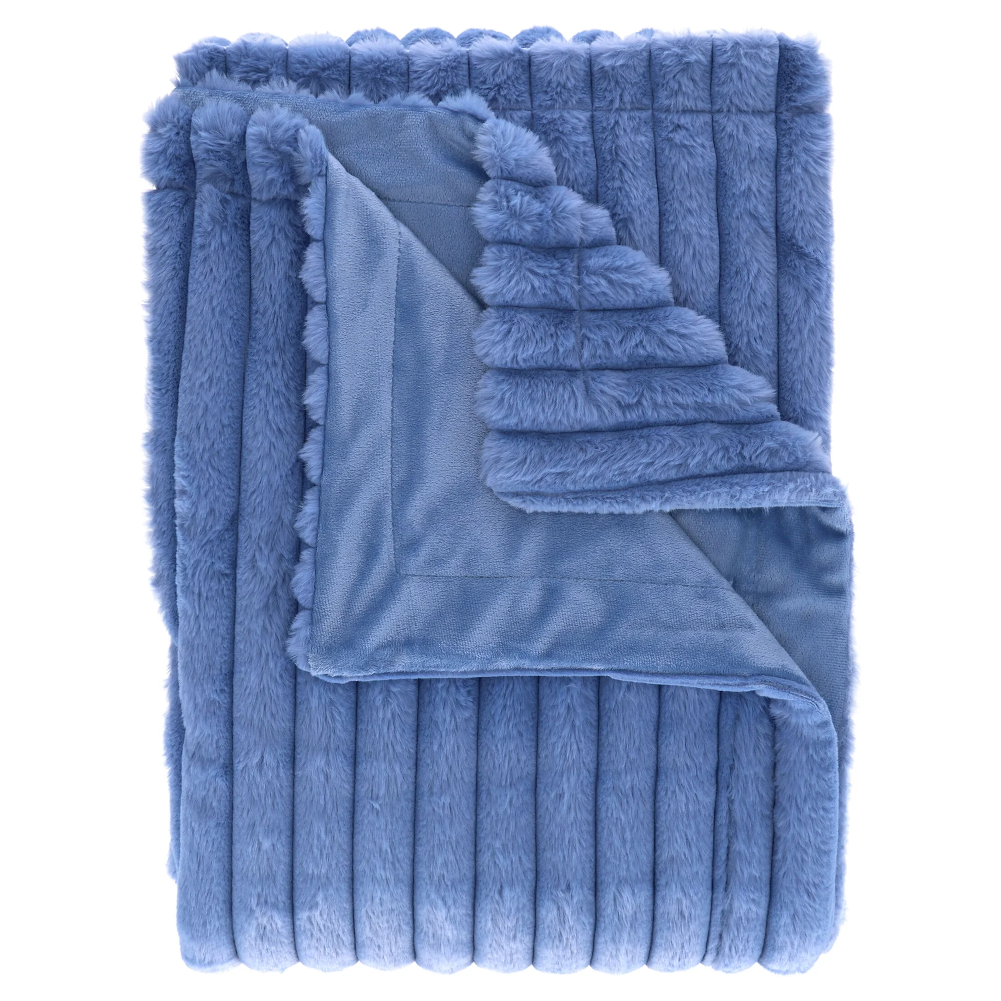 Mainstays Queen Channel faux fur blanket for $14