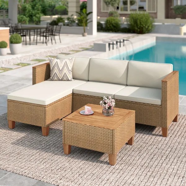 MF Studio 3-piece patio furniture conversation set for $241