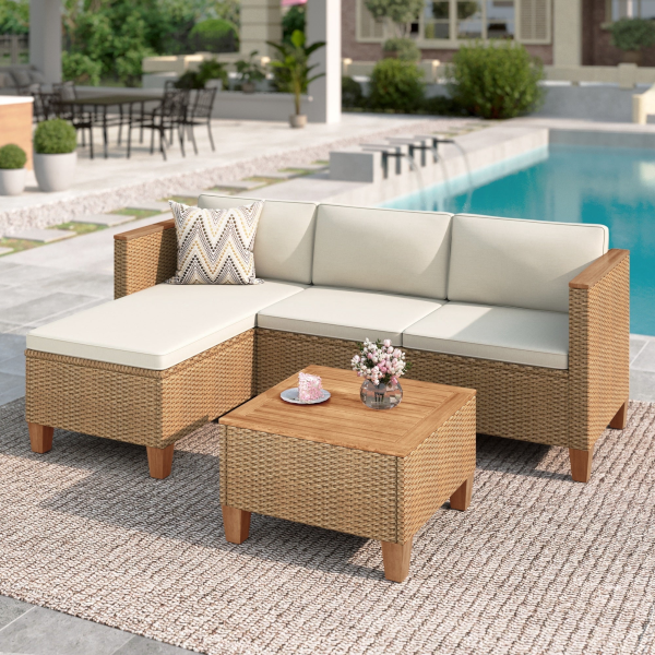 MF Studio 3-piece patio furniture conversation set for $280