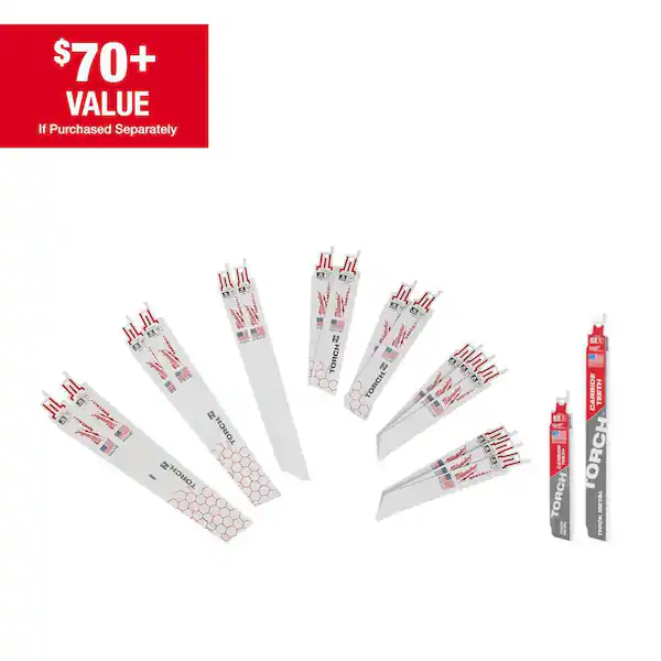 Milwaukee SAWZALL 16-piece reciprocating blade set for $30