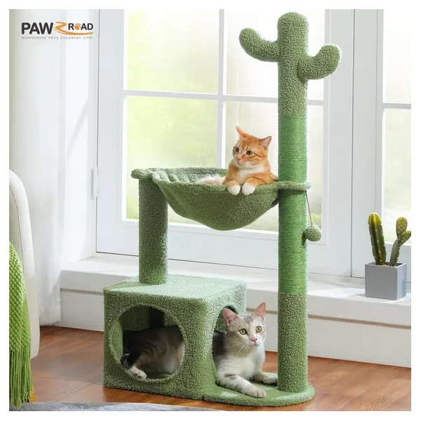 PAWZ Road cactus cat tree with hammock for $29