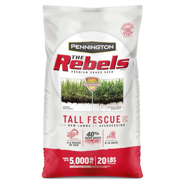Pennington 20-lb. Seed Rebel Turf Type Fall Fescue 5,000 sq. ft. for $33