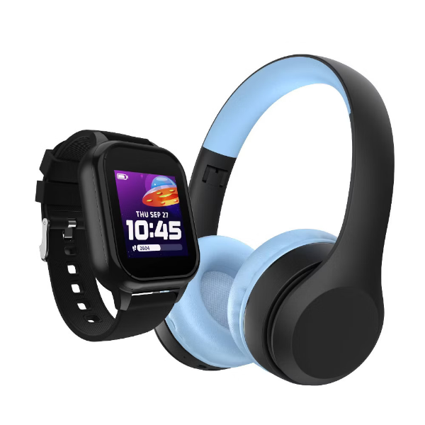 Playzoom kids' smart watch and Bluetooth headphone bundle set for $14
