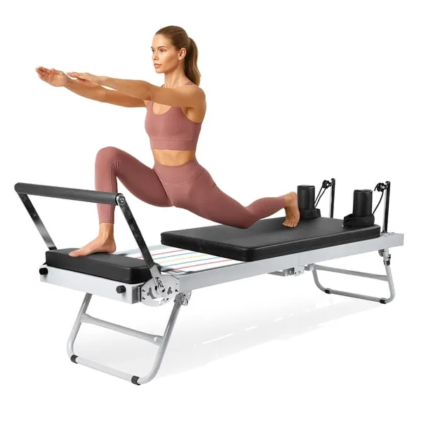 PRCTZ folding Pilates reformer machine for $199