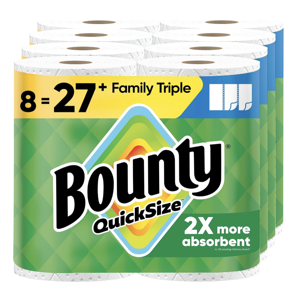 Prime members: 8-pack Bounty quick-size triple paper towels for $25