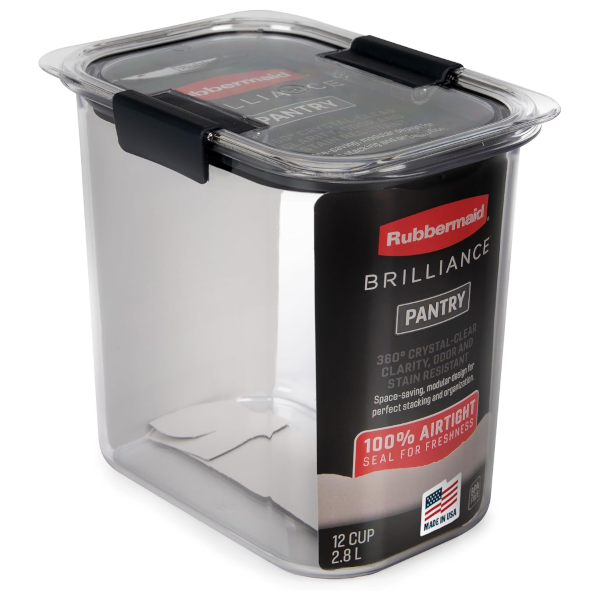 Prime members: Rubbermaid Brilliance 12-cup airtight food storage container for $11