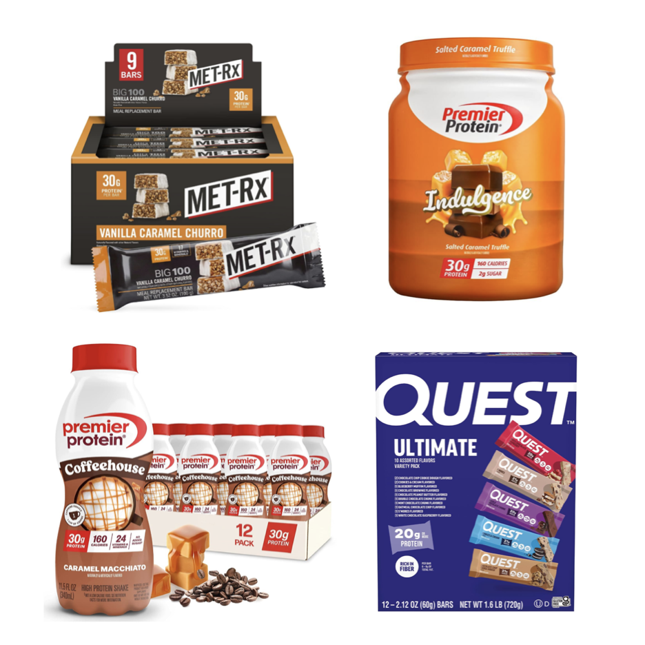 Prime members: Save up to 40% on protein shakes and bars