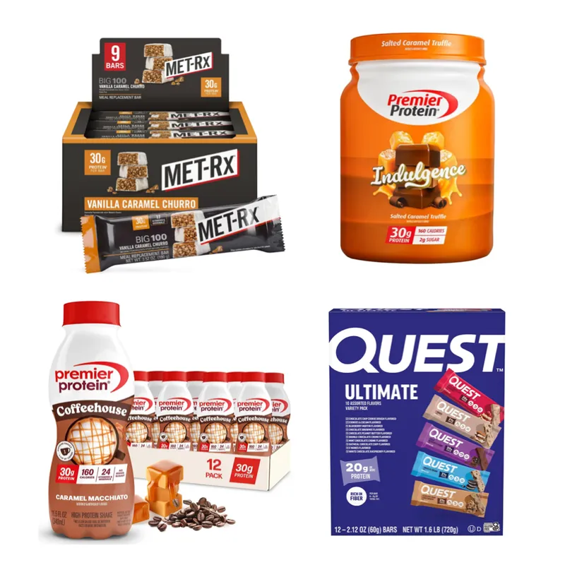Prime members: Save up to 40% on protein shakes and bars