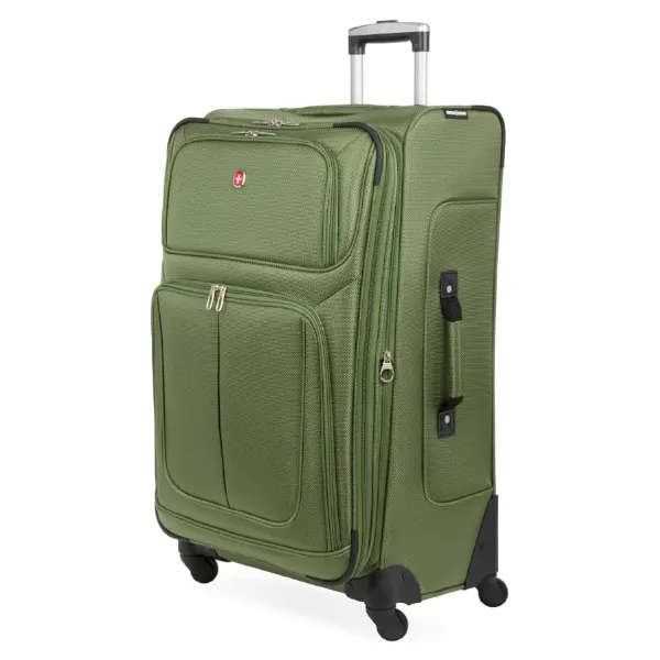 Prime members: SwissGear Sion Evergreen softside expandable spinner luggage for $95