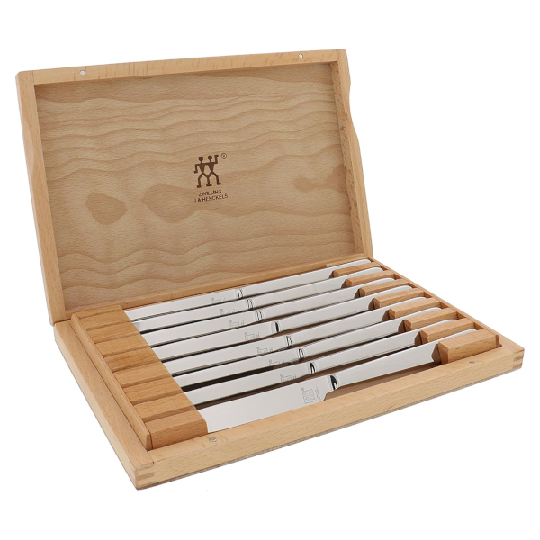 Prime members: Zwilling J. Henckels 8-piece steak knife set with wooden case for $38