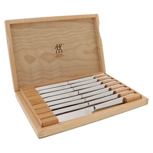 Prime members: Zwilling J. Henckels 8-piece steak knife set with wooden case for $38